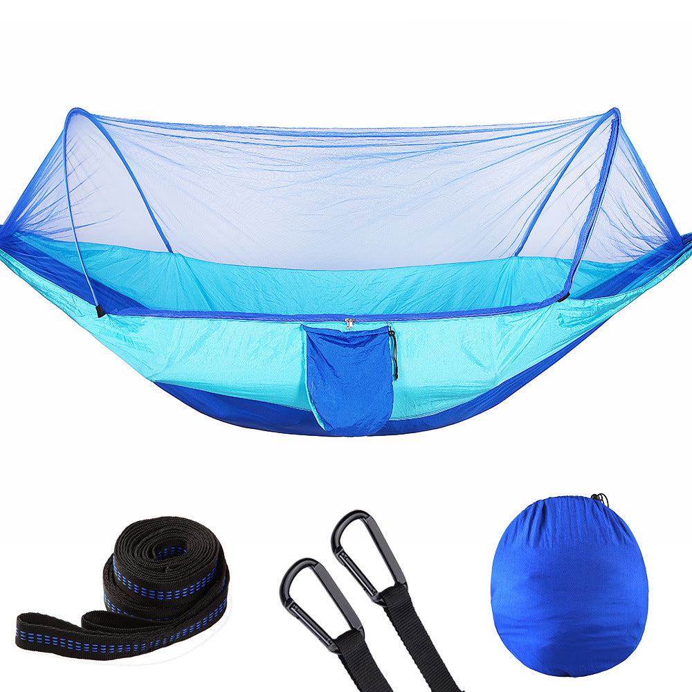 Pop-Up Camping Hammock with Bug Protection