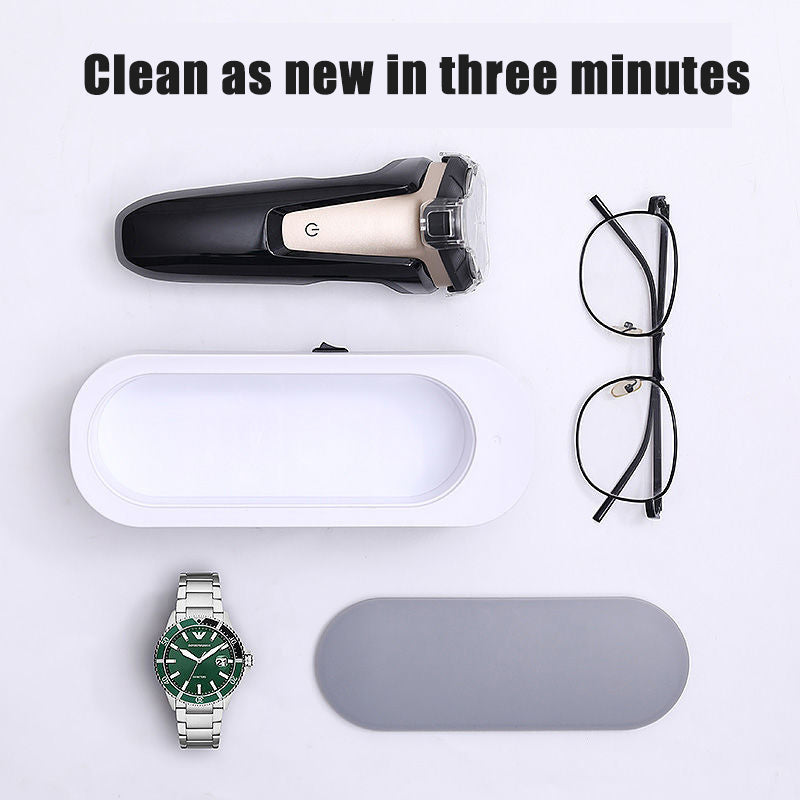 Ultrasonic Jewelry & Glasses Cleaner with High-Frequency Vibration