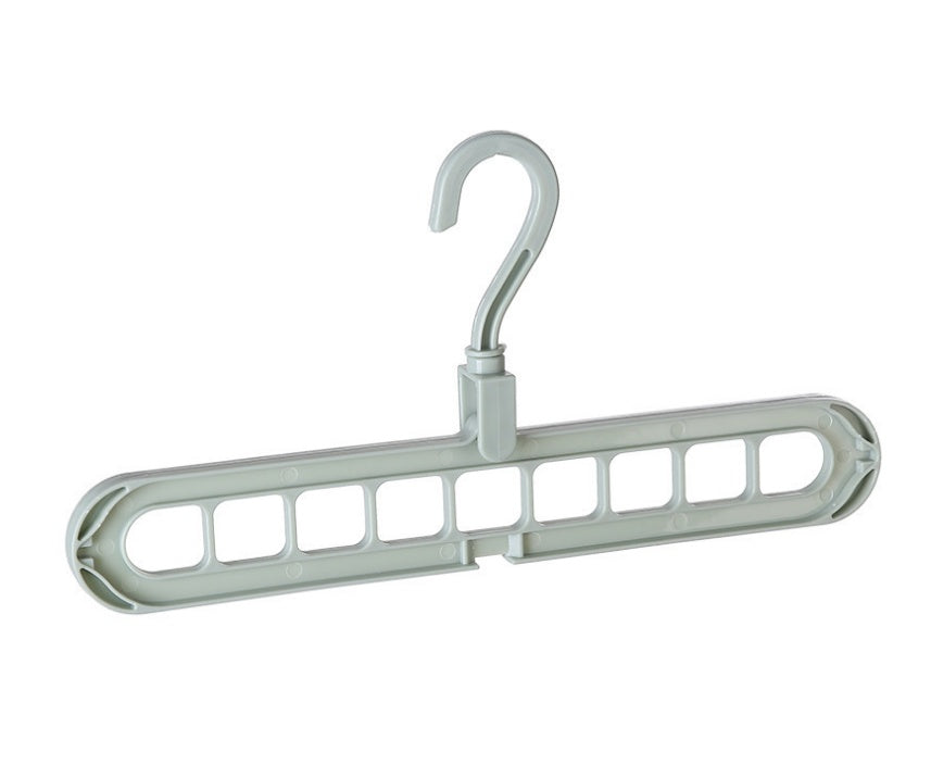 6-Piece Multi-Color Plastic Hangers Set