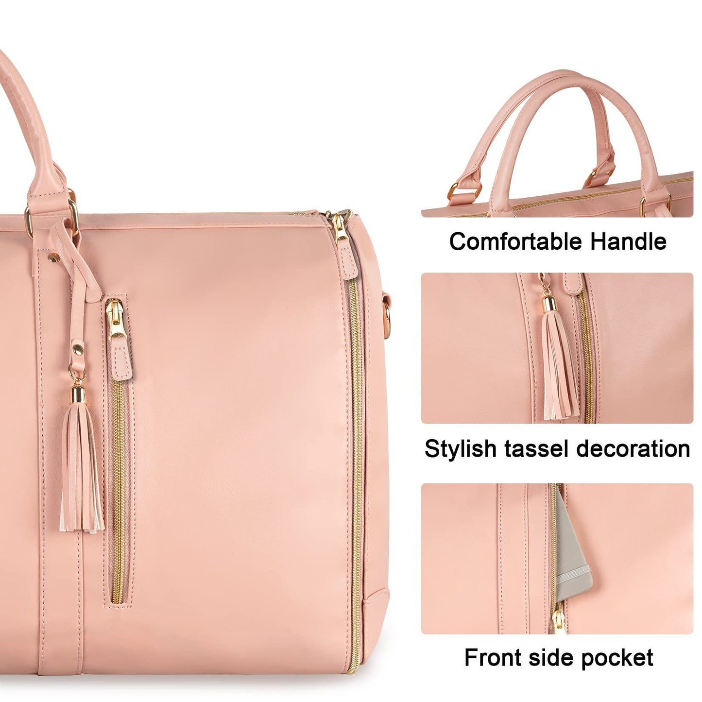 Women's Large-Capacity Travel Duffle Bag – Foldable, Waterproof & Multi-Functional
