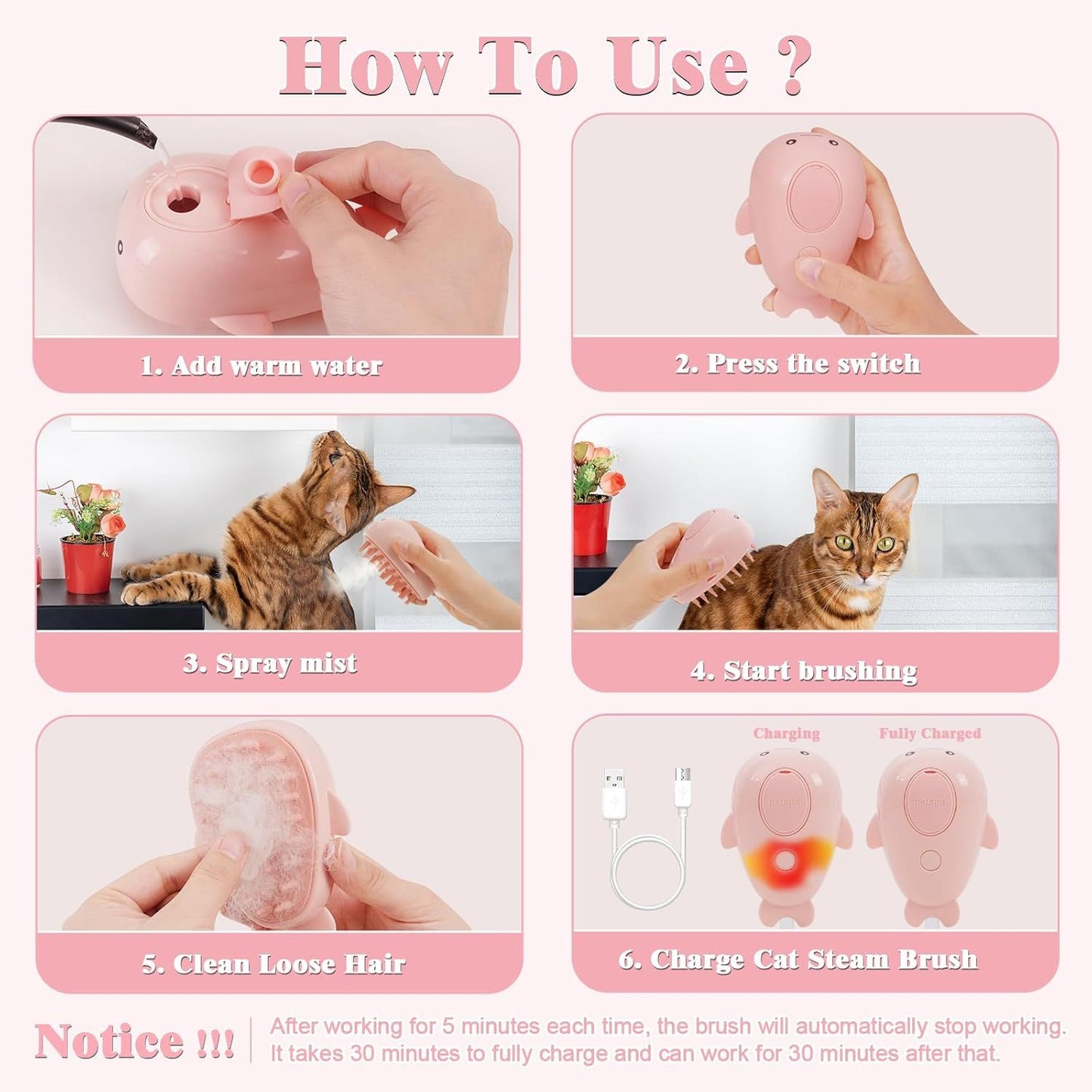 Steam Cat Brush