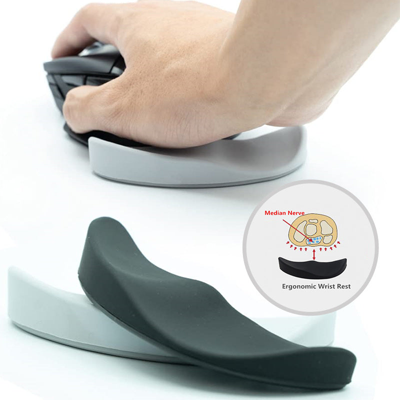 Ergonomic Silicone Mouse Wrist Rest Pad – Non-Slip Support for Office & Gaming