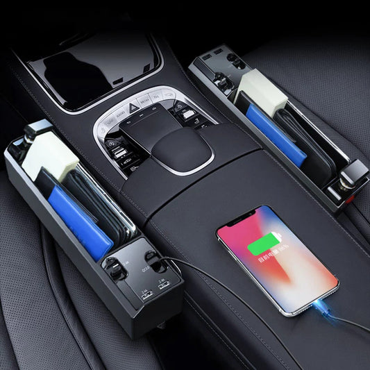 Smart Car Gap Organizer with USB Cable