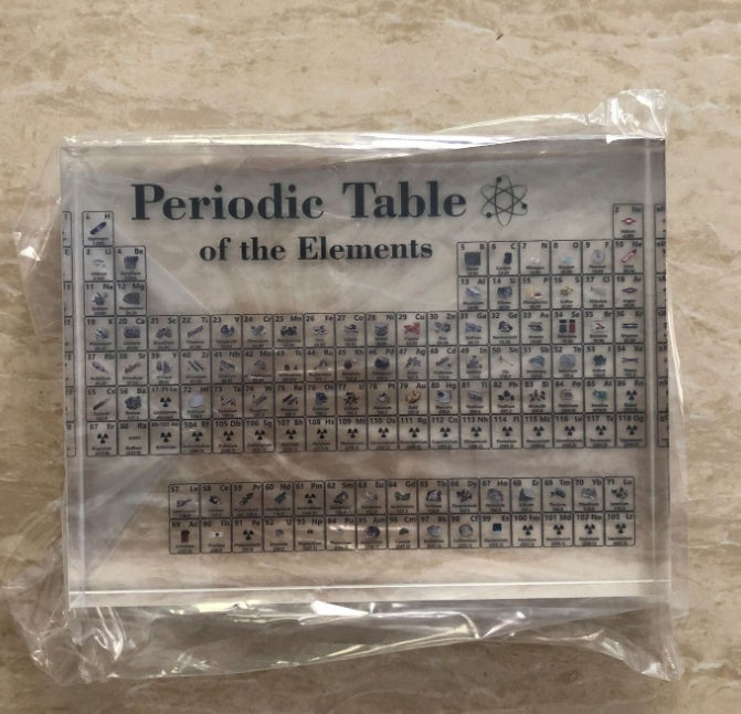 Educational Periodic Table Display - Clear Acrylic