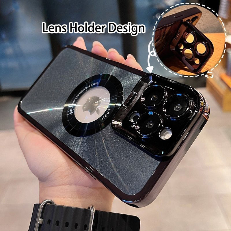 Luxury MagSafe Phone Case with CD Pattern