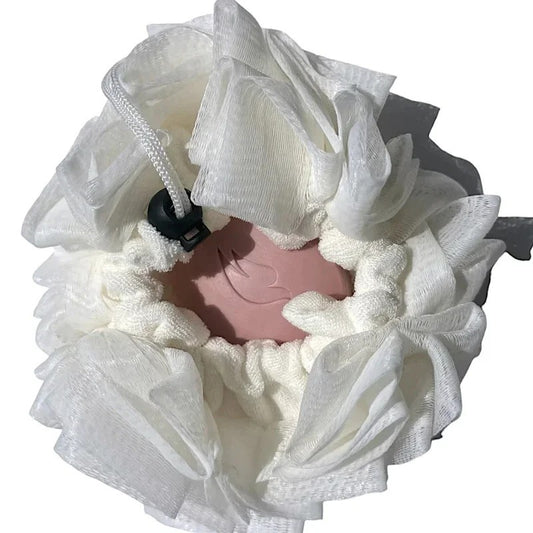 2-in-1 Loofah Bath Towel - Travel Size