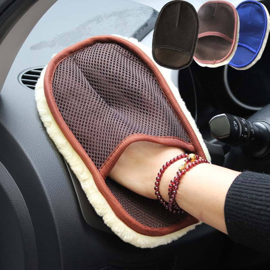Soft Hair Car Wash Gloves – Premium Cleaning Mitt for Cars & Motorcycles