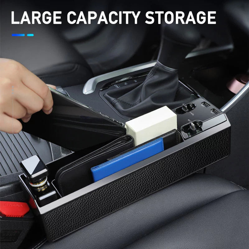 Smart Car Gap Organizer with USB Cable