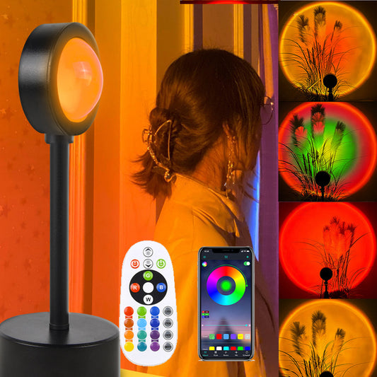 Sunset Projection Lamp – Ambient Night Light for Wall Décor