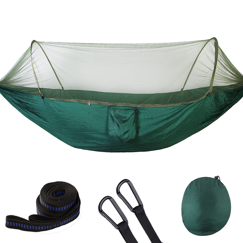 Pop-Up Camping Hammock with Bug Protection