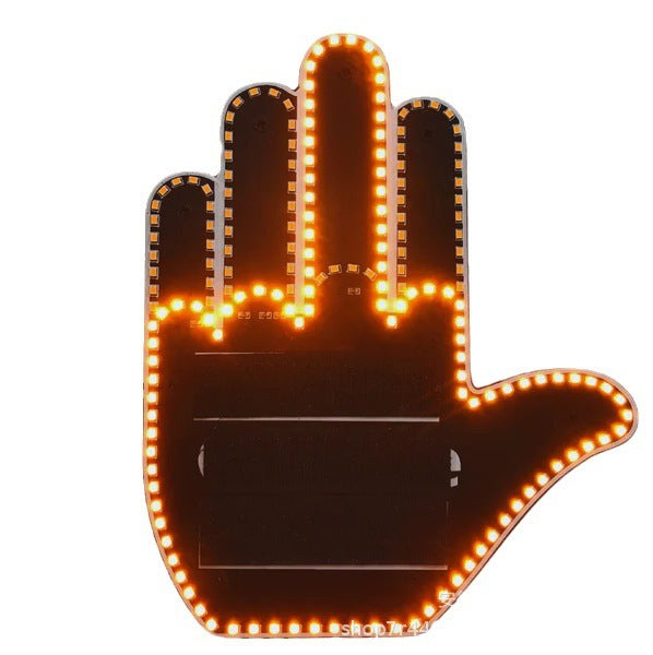 LED Road Rage Light - Remote Control Gesture Lamp
