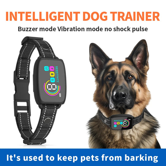Smart Anti-Bark Dog Collar - Rechargeable & Waterproof