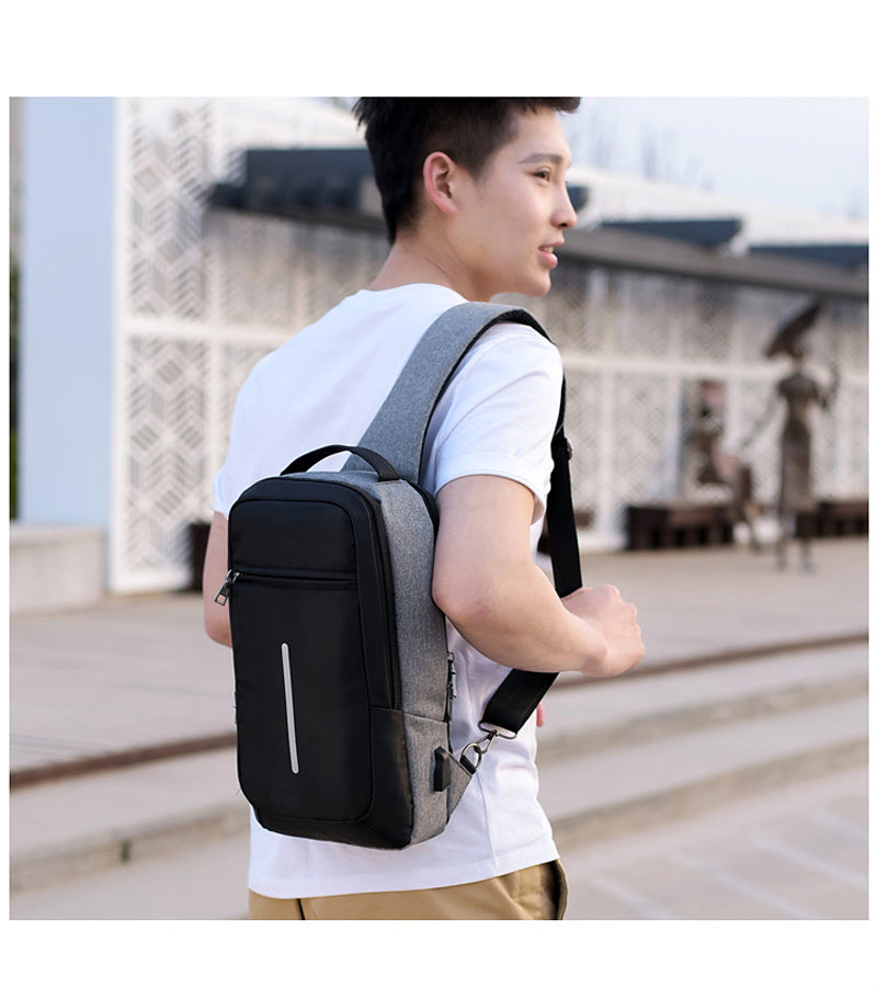 Smart Security Chest Bag with USB Charging