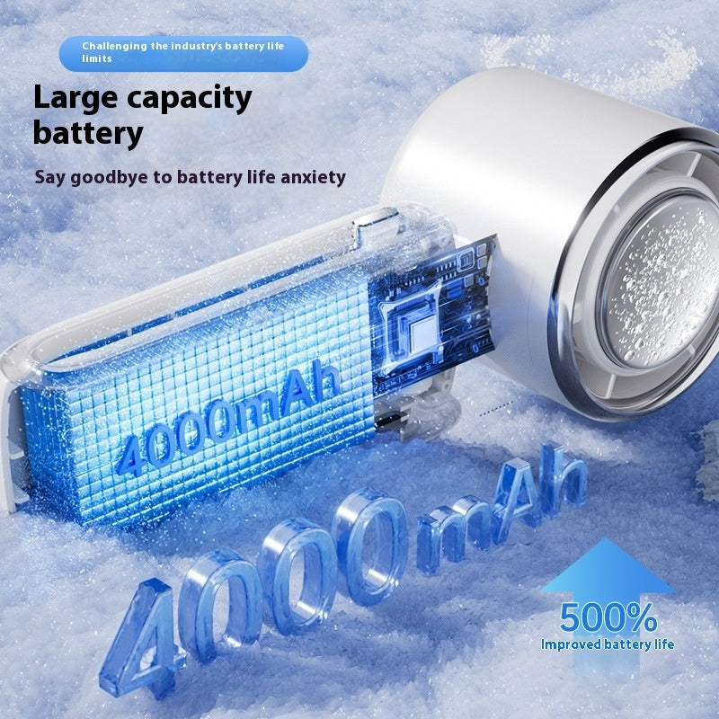 Portable High-Speed Folding Mini Fan with Ice Pack – Adjustable & Wearable