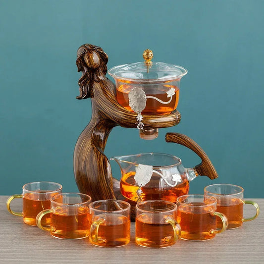 Glass Tea Set with Auto Infuser