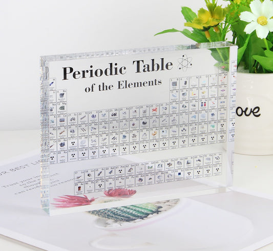 Educational Periodic Table Display - Clear Acrylic