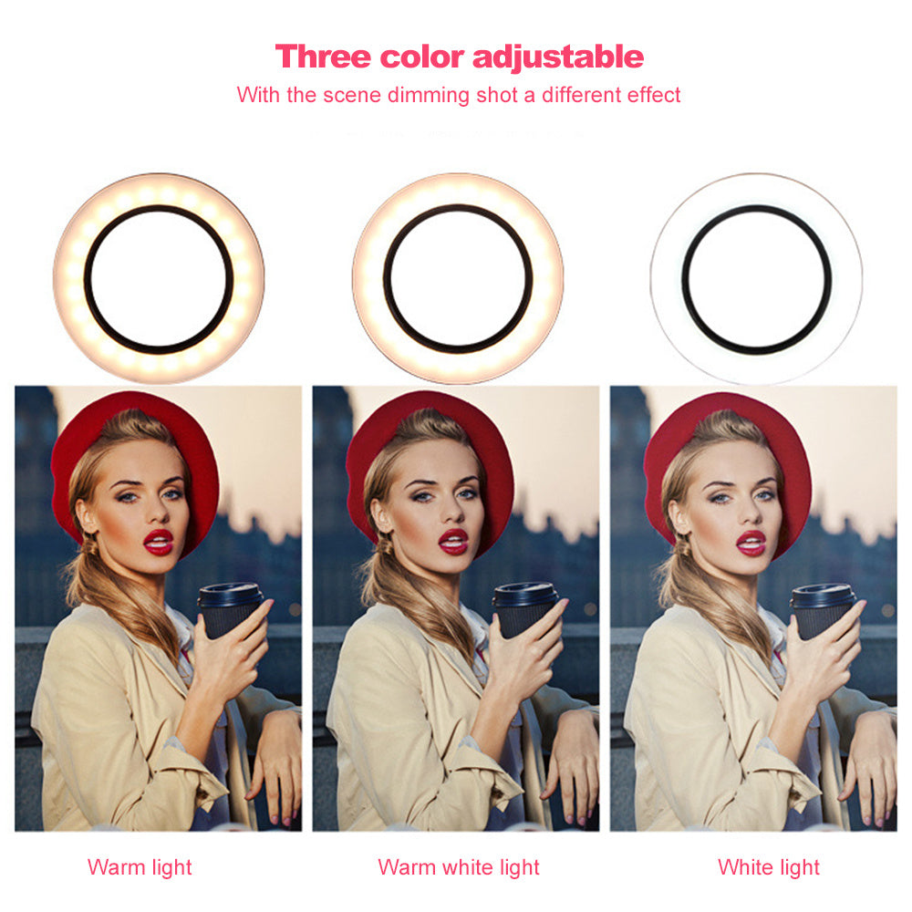 Universal Set-Top Ring Light with Tripod & Bluetooth Remote – 26cm / 20cm Options