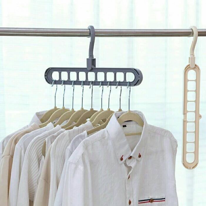 6-Piece Multi-Color Plastic Hangers Set