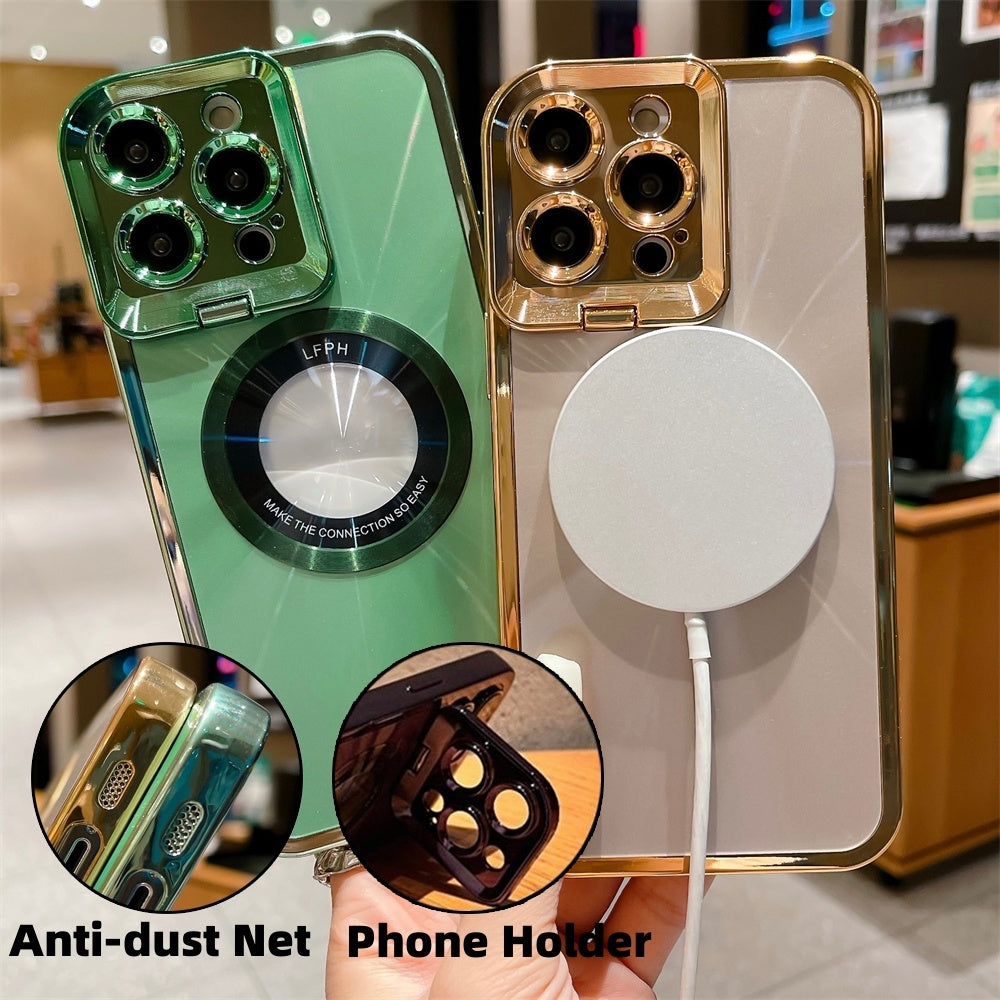 Luxury MagSafe Phone Case with CD Pattern