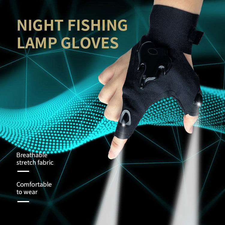 LED Fishing Gloves - Rechargeable Light-Up Gloves
