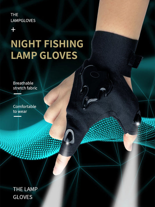 LED Fishing Gloves - Rechargeable Light-Up Gloves