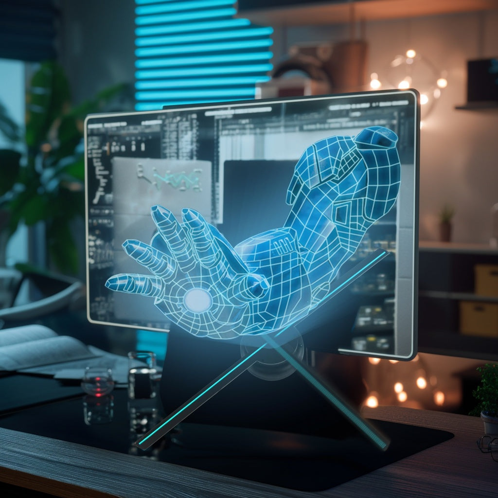 3D Hologram Fan Projector – Eye-Catching Display for Holidays & Parties