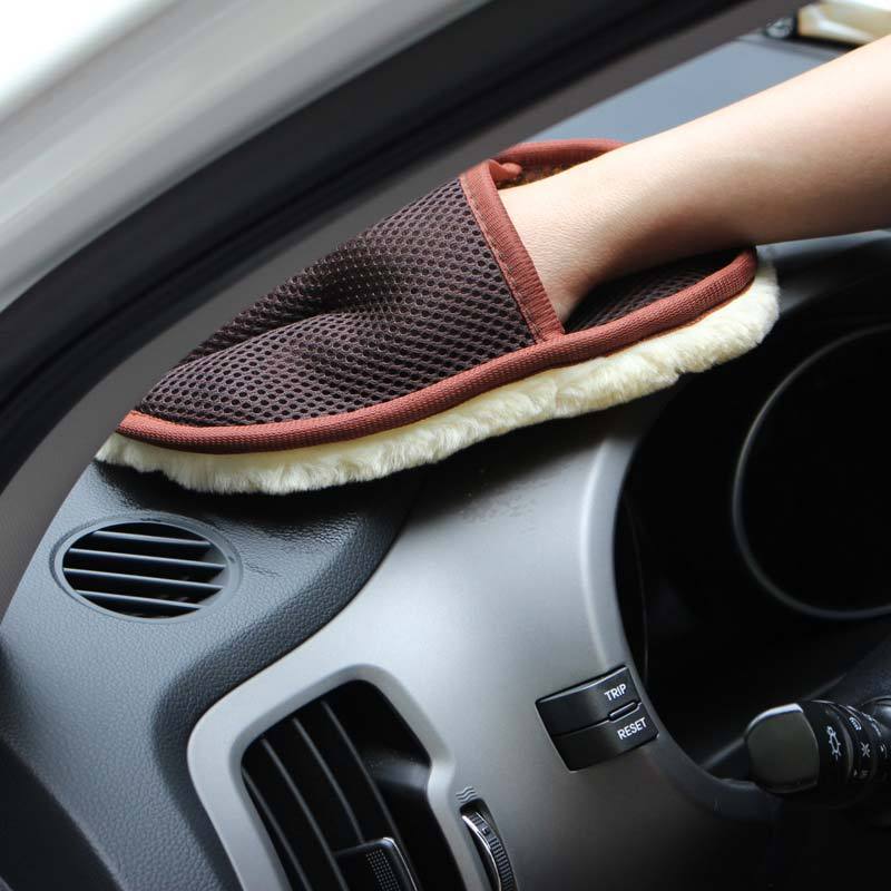 Soft Hair Car Wash Gloves – Premium Cleaning Mitt for Cars & Motorcycles