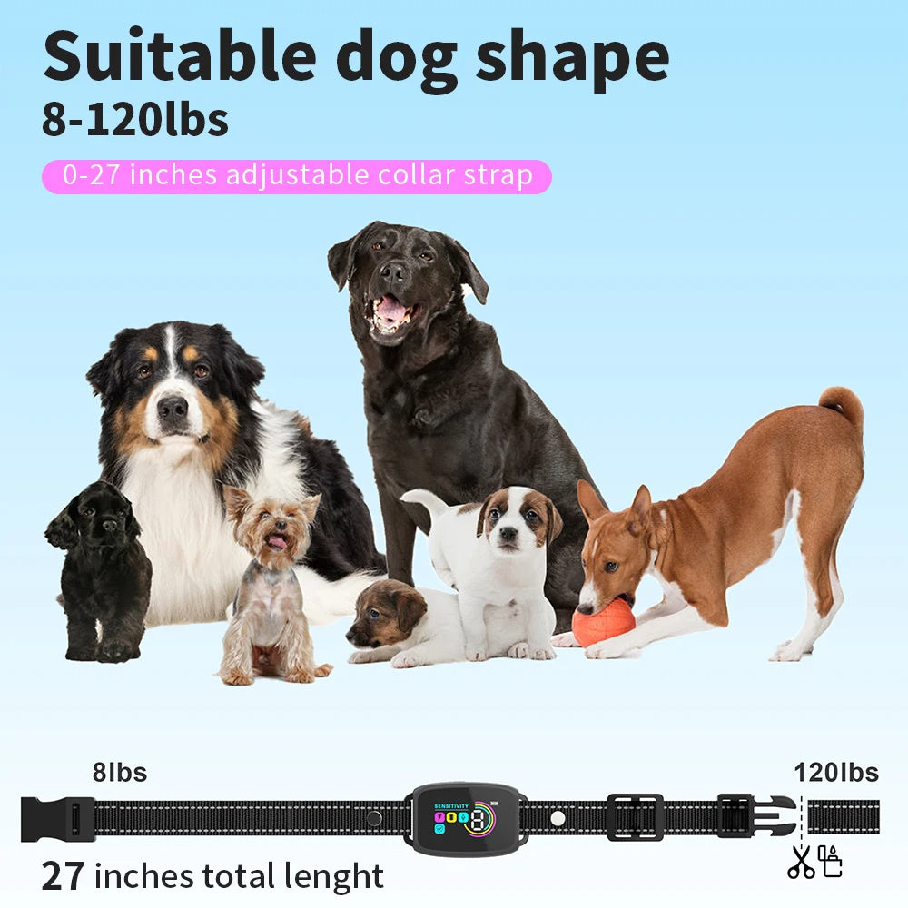 Smart Anti-Bark Dog Collar - Rechargeable & Waterproof