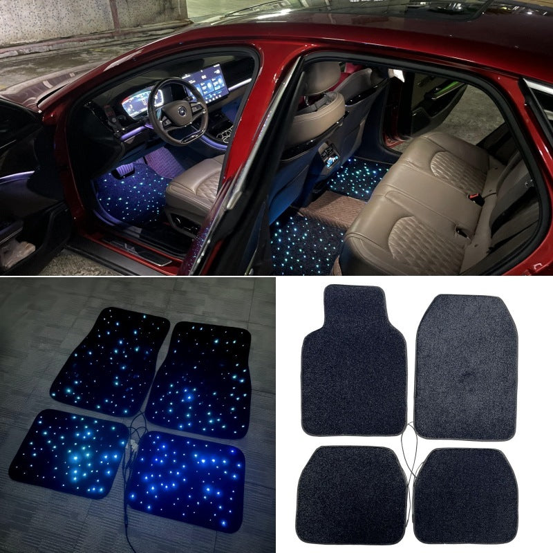 LED Fiber Optic Car Floor Mat