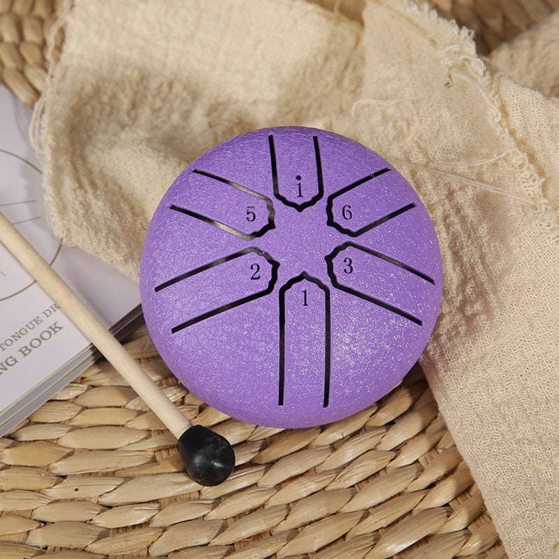 Hollow Steel Tongue Drum – Portable Percussion Instrument for Meditation & Music