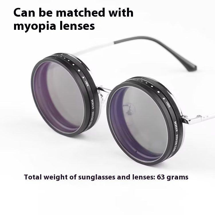 9-Speed UV Polarized Transparent Sunglasses