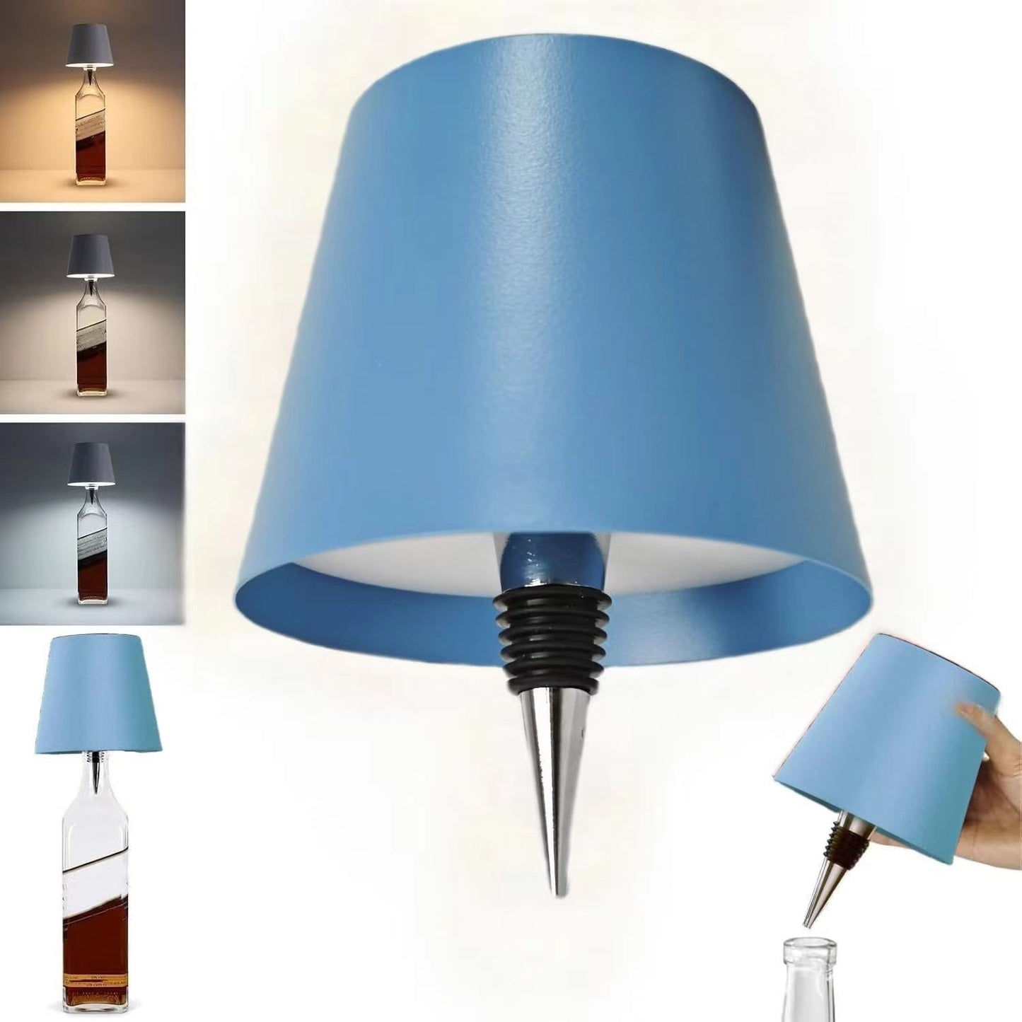 Vintage Wine Bottle LED Table Lamp