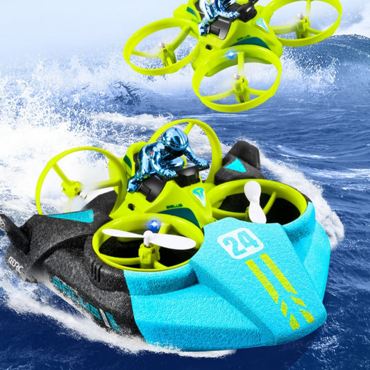 3-in-1 Remote Control Aircraft – Helicopter, Car & Boat for Kids (V24 Model)