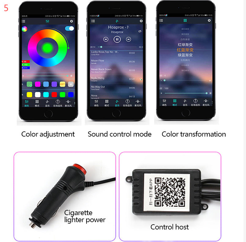 Smart Car LED Ambient Light Kit