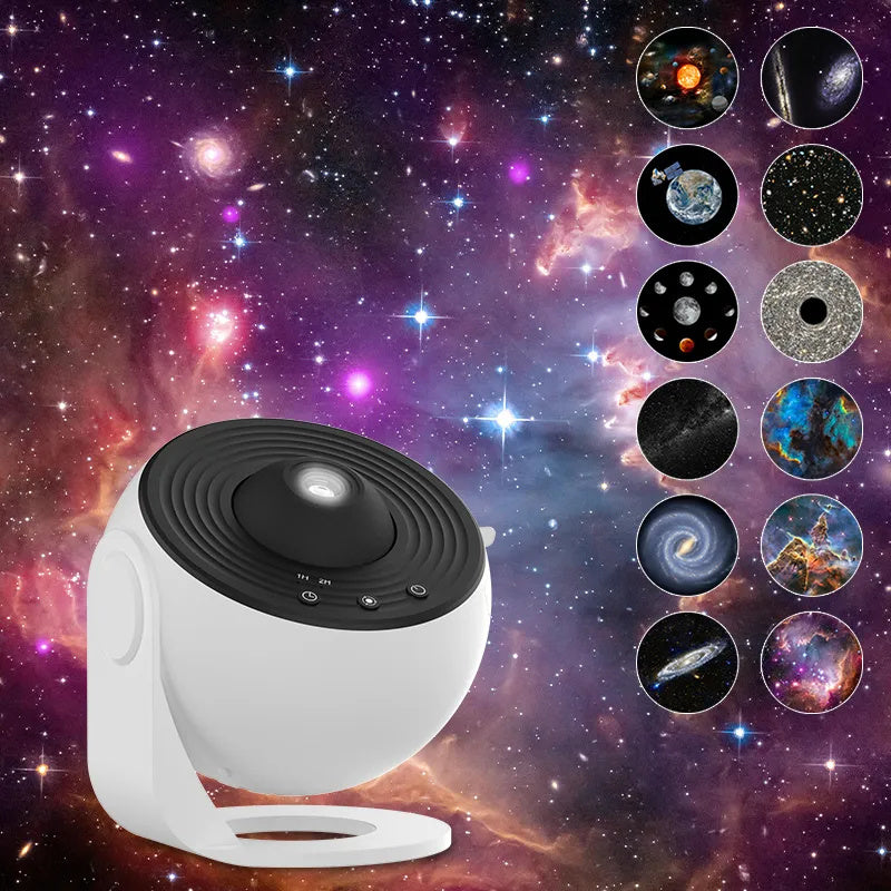 360° Rotating Galaxy Night Light Projector – Starry Sky & Planetarium Lamp