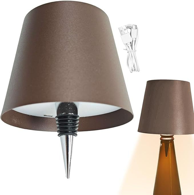 Vintage Wine Bottle LED Table Lamp