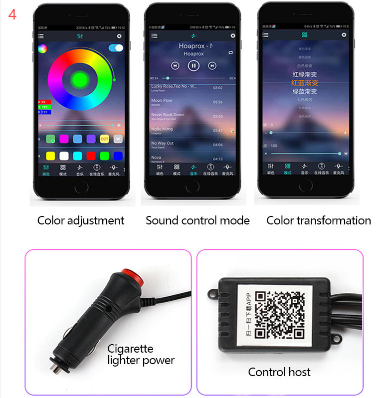 Smart Car LED Ambient Light Kit
