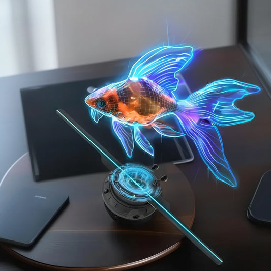 3D Hologram Fan Projector – Eye-Catching Display for Holidays & Parties