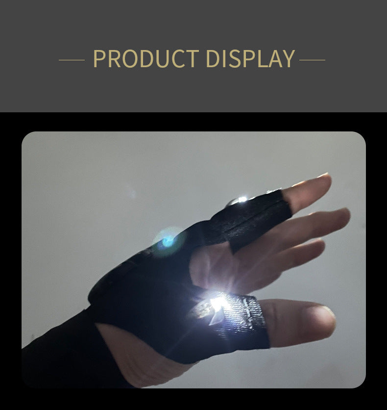 LED Fishing Gloves - Rechargeable Light-Up Gloves