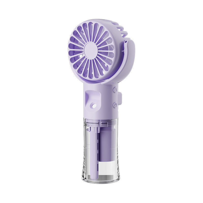 4-Speed Portable Mist Spray Fan – USB Rechargeable & Handheld