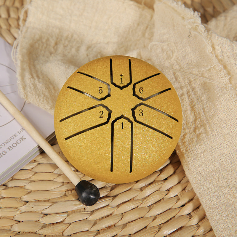 Hollow Steel Tongue Drum – Portable Percussion Instrument for Meditation & Music