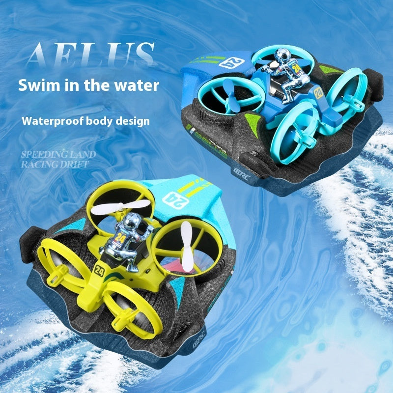 3-in-1 Remote Control Aircraft – Helicopter, Car & Boat for Kids (V24 Model)