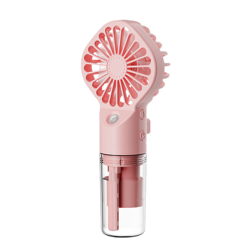 4-Speed Portable Mist Spray Fan – USB Rechargeable & Handheld