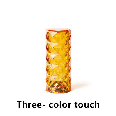 Nordic Crystal Touch Dimmer USB Table Lamp with Rose Projector