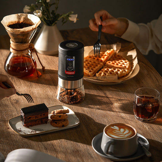 Premium Manual Coffee Grinder - Portable Hand Crank