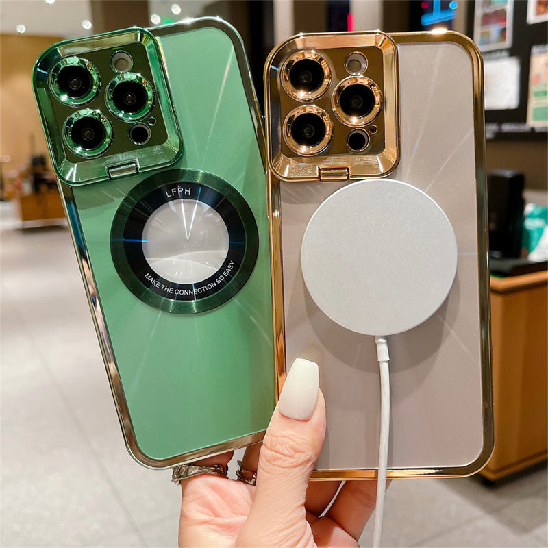 Luxury MagSafe Phone Case with CD Pattern