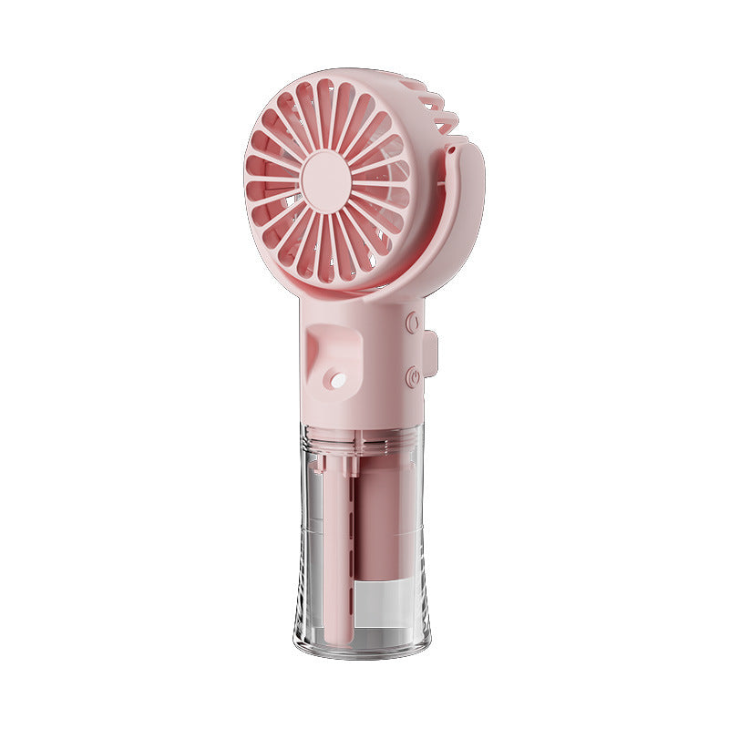 4-Speed Portable Mist Spray Fan – USB Rechargeable & Handheld