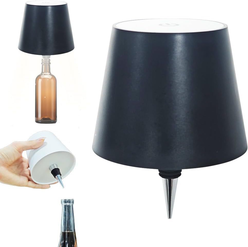 Vintage Wine Bottle LED Table Lamp