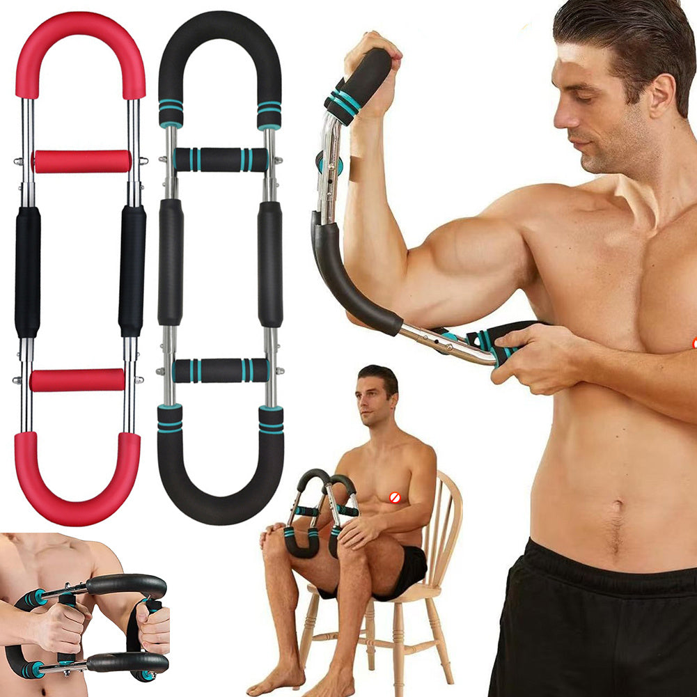 U-Shape Arm & Chest Trainer | Adjustable Forearm Exerciser | Home Gym