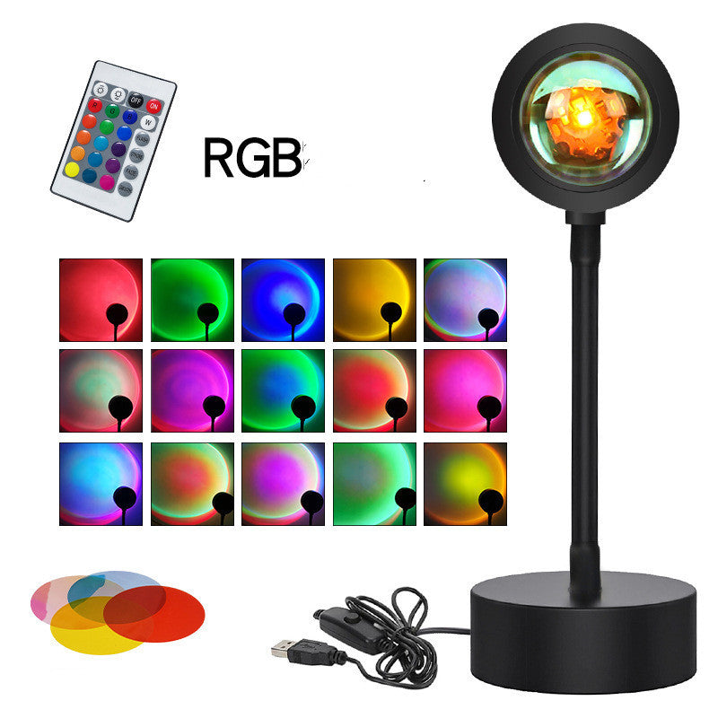 Sunset Projection Lamp – Ambient Night Light for Wall Décor